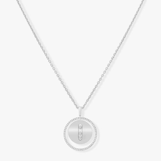 [Mystic]LUCKY MOVE MM SILVER DIAMOND NECKLACE