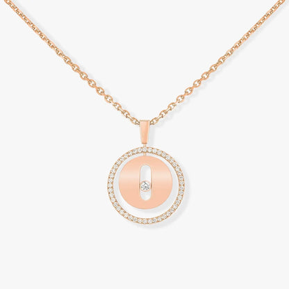 [Mystic]LUCKY MOVE PM NECKLACE PINK GOLD DIAMOND