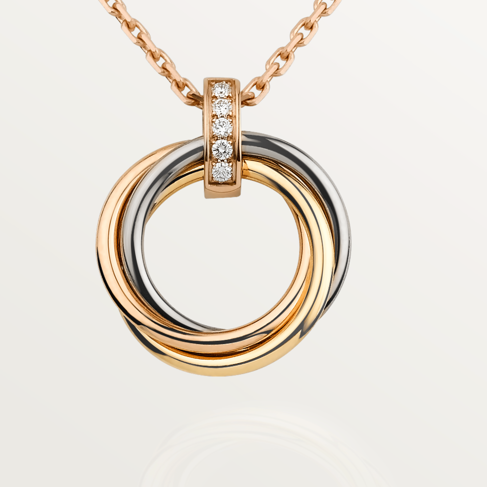 Mystic TRINITY NECKLACE GOLD  DIAMONDS