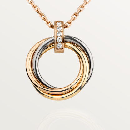 Mystic TRINITY NECKLACE GOLD  DIAMONDS