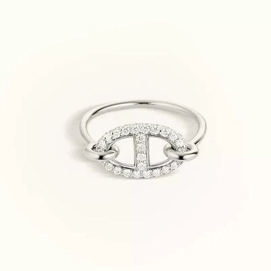 Mystic RONDE SMALL SILVER DIAMOND RING