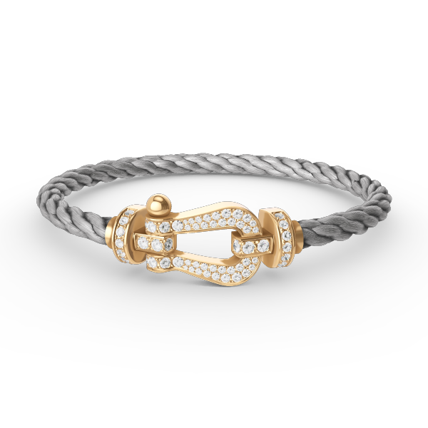 Mystic FORCE LARGE HORSESHOE FULL DIAMOND BRACELET GOLD