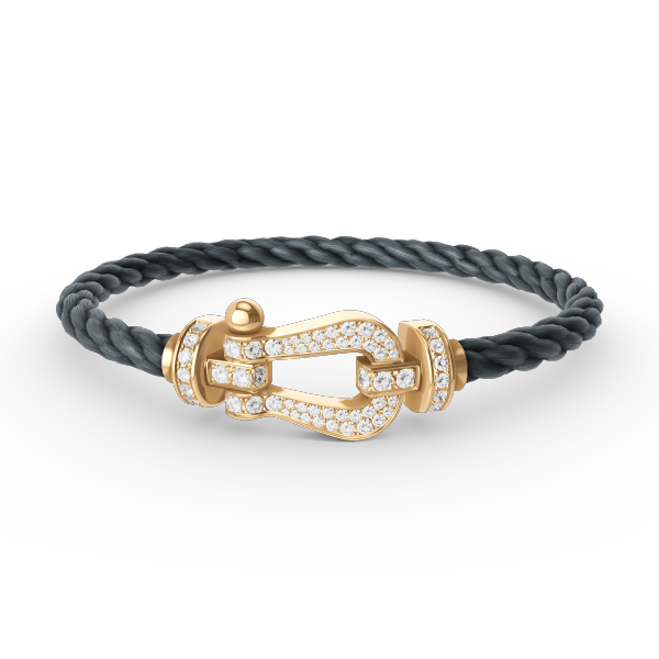 Mystic FORCE LARGE HORSESHOE FULL DIAMOND BRACELET GOLD