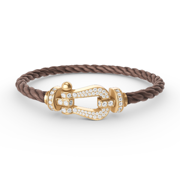 Mystic FORCE LARGE HORSESHOE FULL DIAMOND BRACELET GOLD