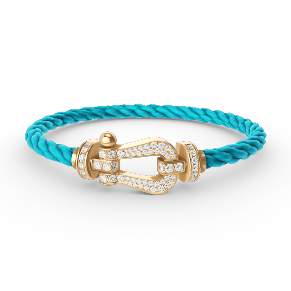 Mystic FORCE LARGE HORSESHOE FULL DIAMOND BRACELET GOLD
