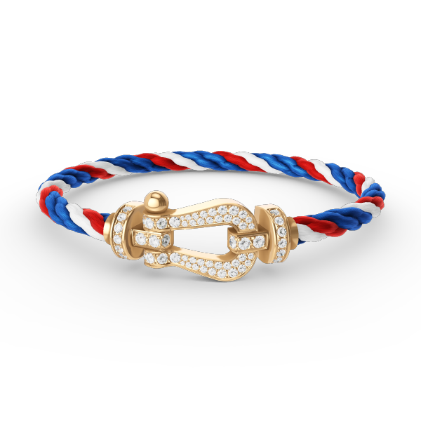 Mystic FORCE LARGE HORSESHOE FULL DIAMOND BRACELET GOLD