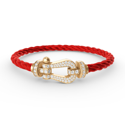 Mystic FORCE LARGE HORSESHOE FULL DIAMOND BRACELET GOLD