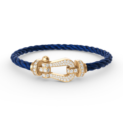Mystic FORCE LARGE HORSESHOE FULL DIAMOND BRACELET GOLD