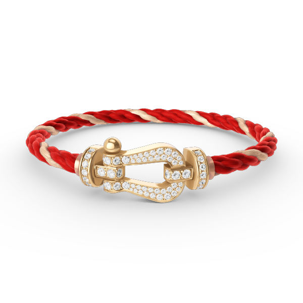 Mystic FORCE LARGE HORSESHOE FULL DIAMOND BRACELET GOLD
