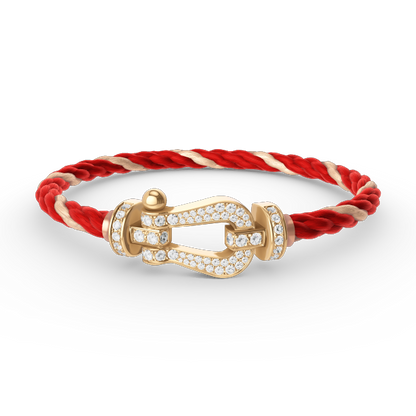 Mystic FORCE LARGE HORSESHOE FULL DIAMOND BRACELET GOLD