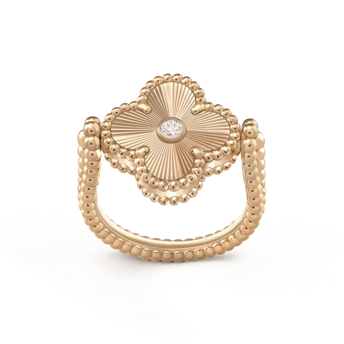 Mystic CLOVER RIVERSIBLE ROSE GOLD RING