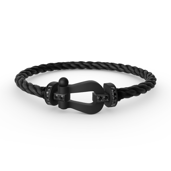 Mystic FORCE LARGE SERIES HORSESHOE BLACK SAMURAI BRACELET
