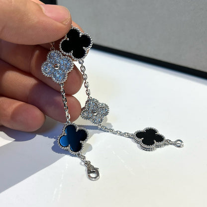 [Mystic ]New CLOVER 5 MOTIF ONYXS BRACELET COLLECTION