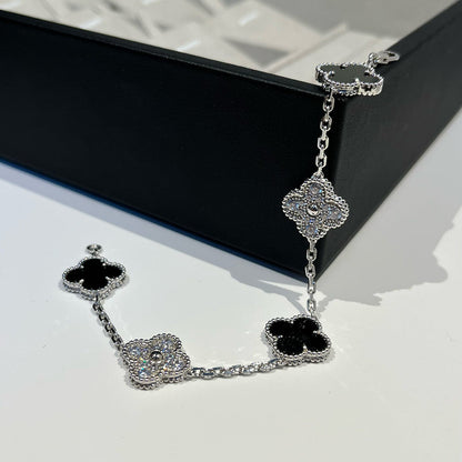 [Mystic ]New CLOVER 5 MOTIF ONYXS BRACELET COLLECTION
