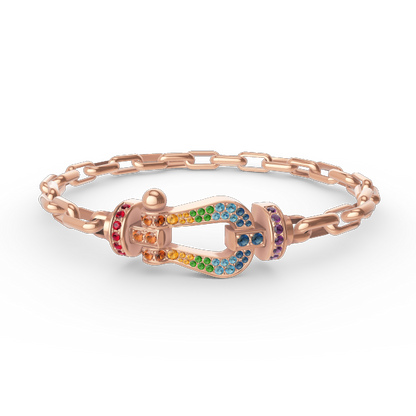 Mystic FORCE LARGE HORSESHOE CLASP  METAL BRACELET