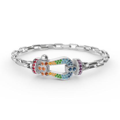 Mystic FORCE LARGE HORSESHOE CLASP  METAL BRACELET