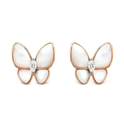 Mystic BUTTERFLY MOP DIAMOND EARRINGS