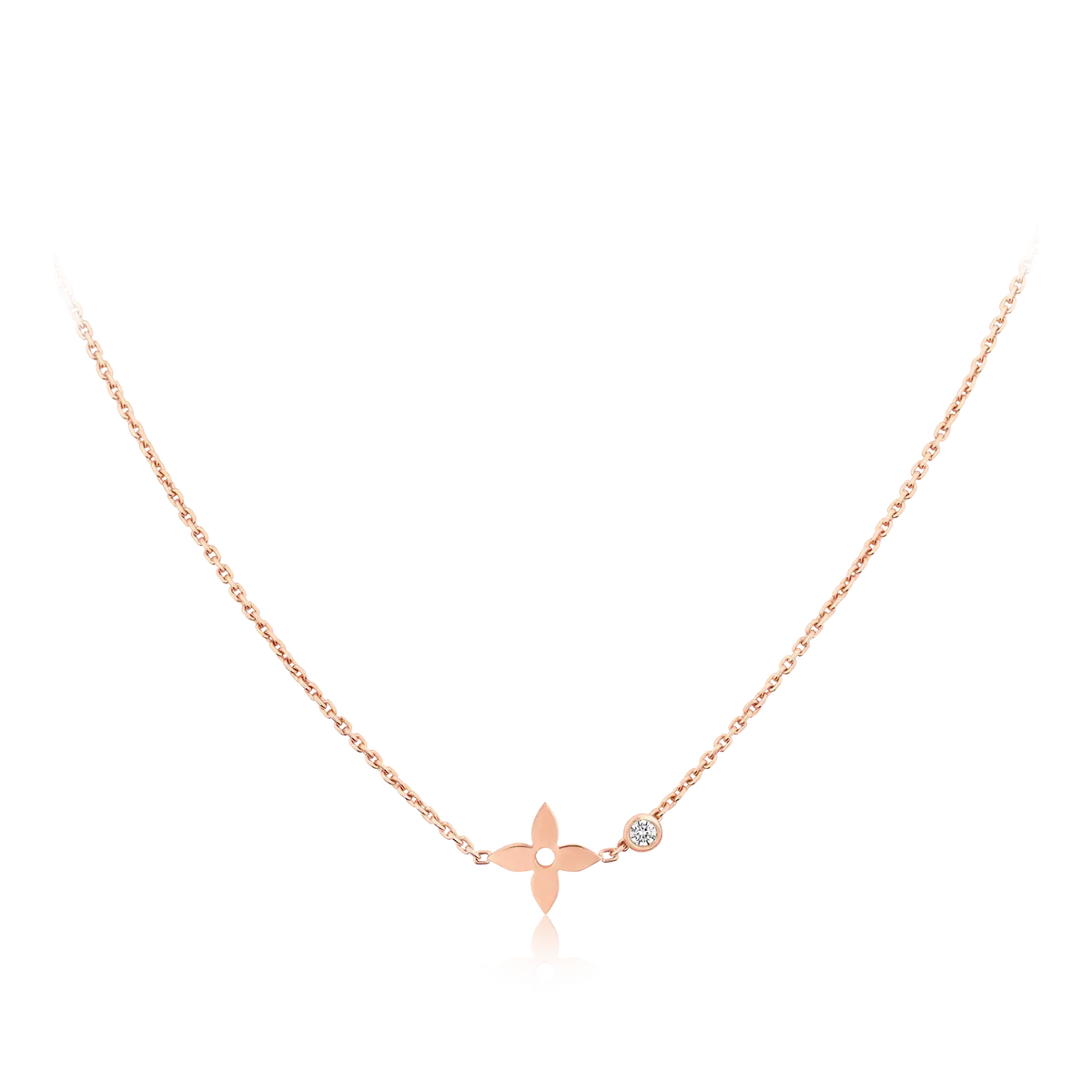 Mystic BLOSSOM PENDANT PINK GOLD AND DIAMOND
