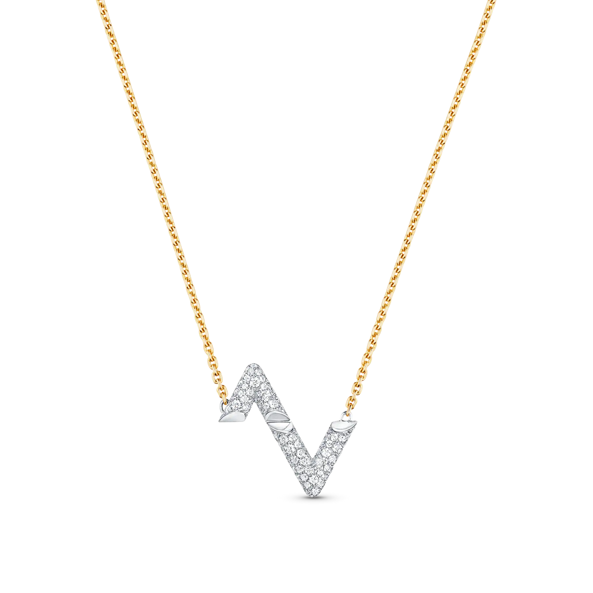 Mystic VOLT SILVER DIAMOND PEDANT NECKLACE