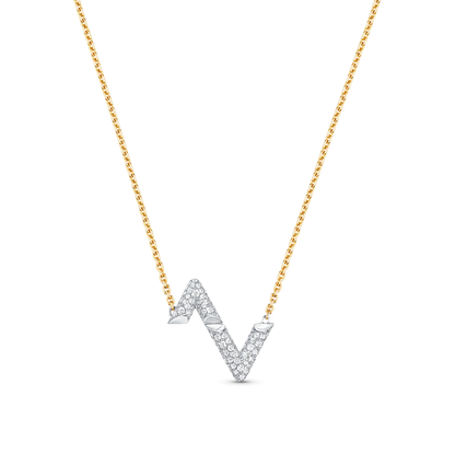 Mystic VOLT SILVER DIAMOND PEDANT NECKLACE