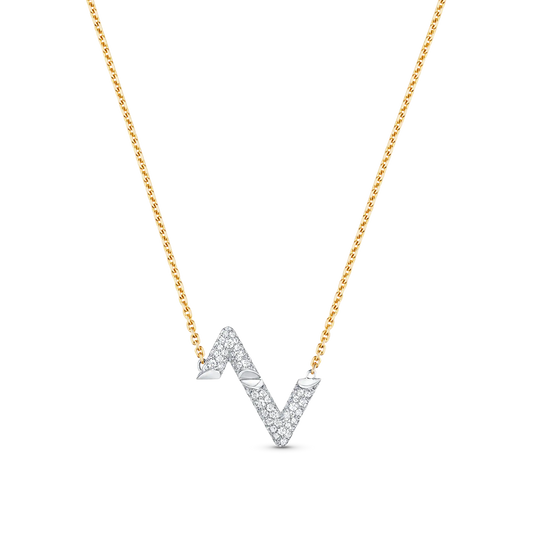 Mystic VOLT SILVER DIAMOND PEDANT NECKLACE