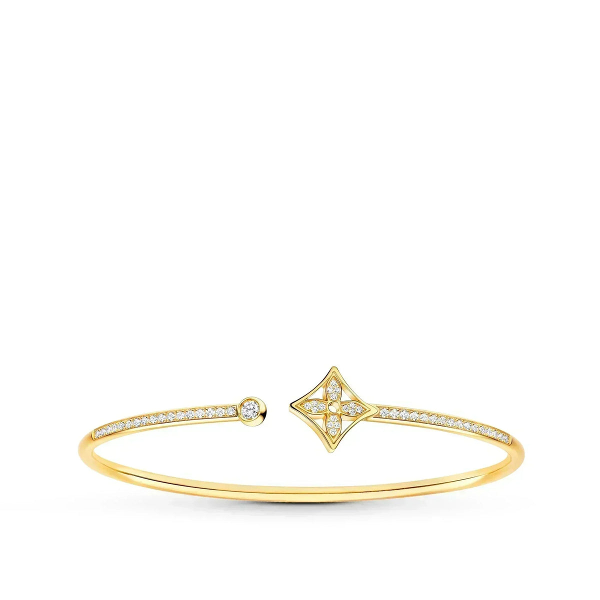Mystic IDYLLE GOLD OPEN BRACELET DIAMOND PAVED