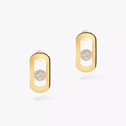 [Mystic]So Move Diamond Earrings in Yellow Gold