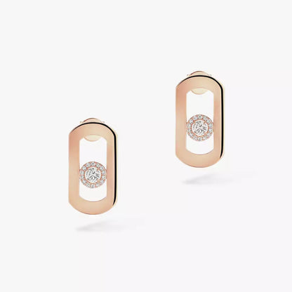 [Mystic]So Move Diamond Earrings in Yellow Gold