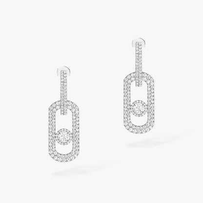 [Mystic]So Move XL Pave_-Set Diamond Pendant Earrings