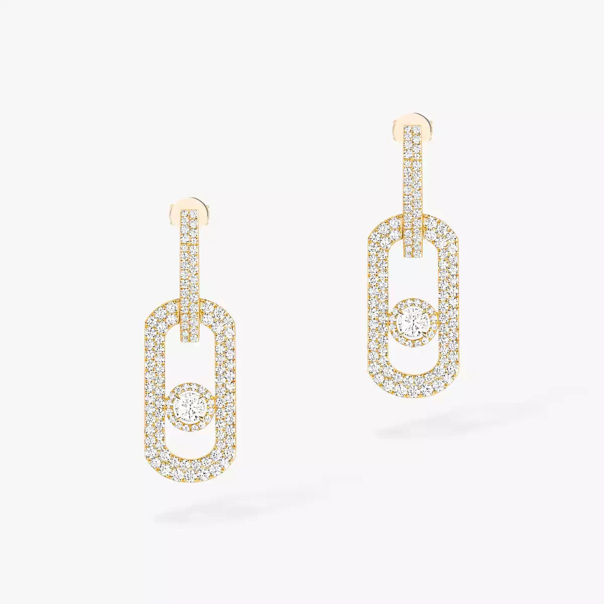 [Mystic]So Move XL Pave_-Set Diamond Pendant Earrings
