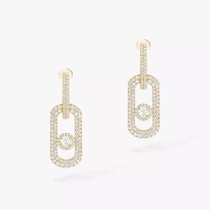 [Mystic]So Move XL Pave_-Set Diamond Pendant Earrings