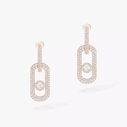 [Mystic]So Move XL Pave_-Set Diamond Pendant Earrings