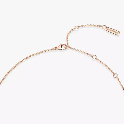 [Mystic]Lucky Eye Diamond Necklace in Rose Gold and Turquoise