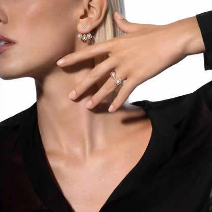 [Mystic] My Twin Trio  Diamond Earrings
