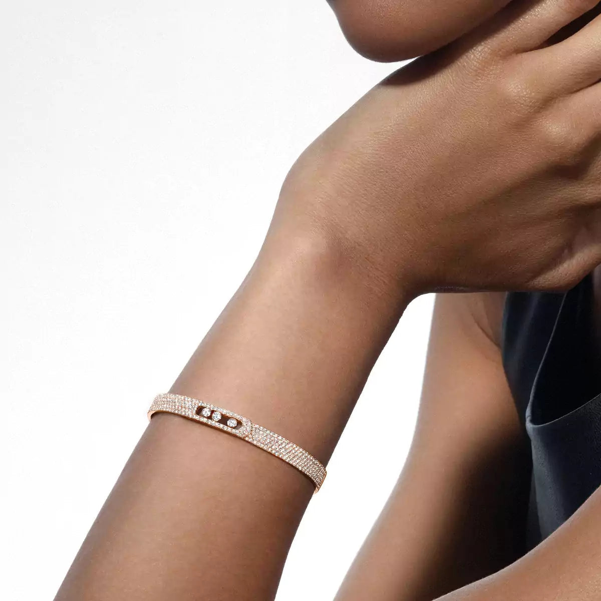[Mystic]Move Noa Full Pavé Diamond Bangle Bracelet