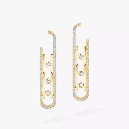 [Mystic]Diamond Pendant Earrings Move 10Th