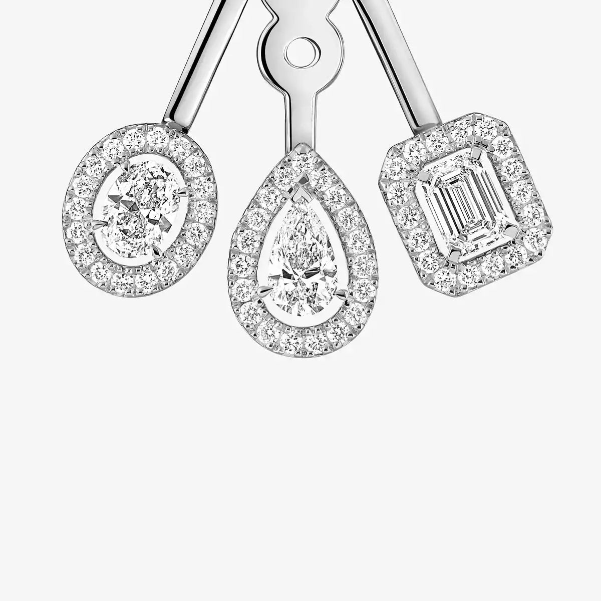 [Mystic] My Twin Trio  Diamond Earrings