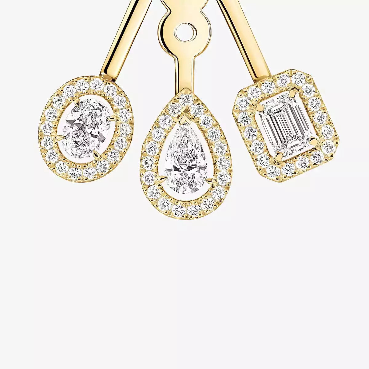 [Mystic] My Twin Trio  Diamond Earrings