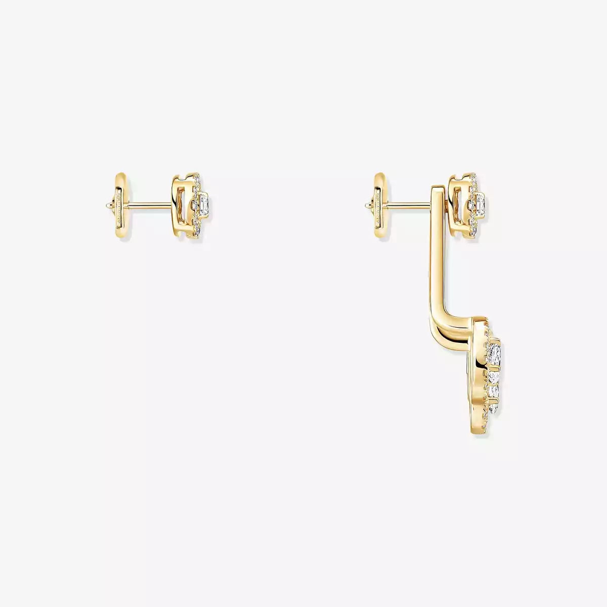 [Mystic] My Twin Trio  Diamond Earrings
