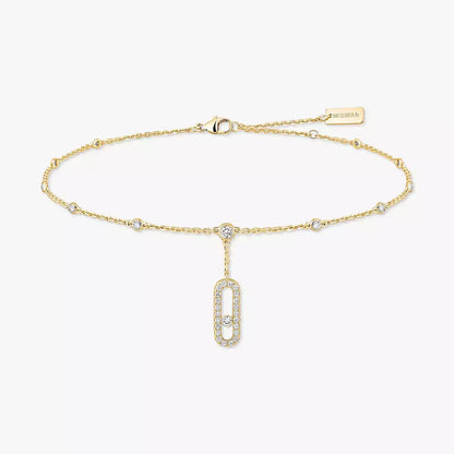 [Mystic] Move Uno pavé ankle bracelet