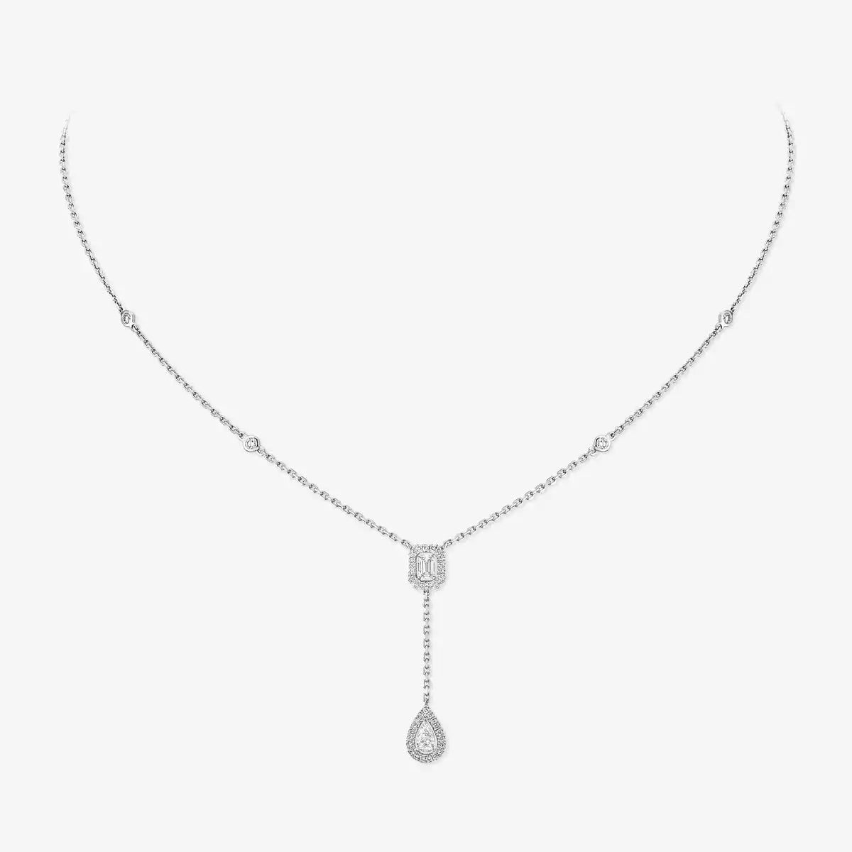 [Mystic]Gold Diamond Tie Necklace
