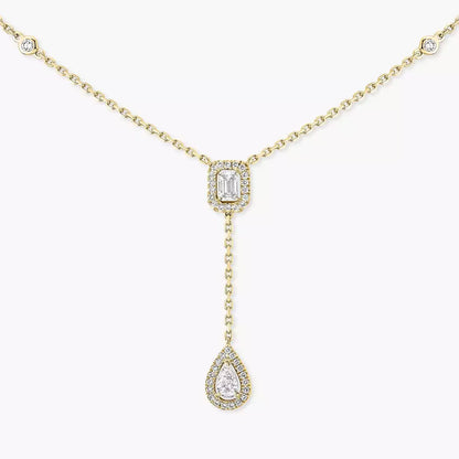 [Mystic]Gold Diamond Tie Necklace