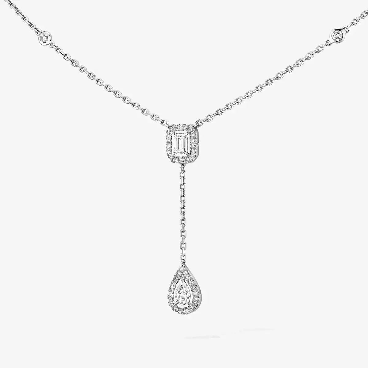 [Mystic]Gold Diamond Tie Necklace