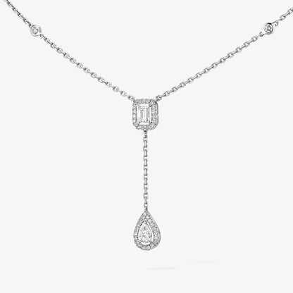 [Mystic]Gold Diamond Tie Necklace
