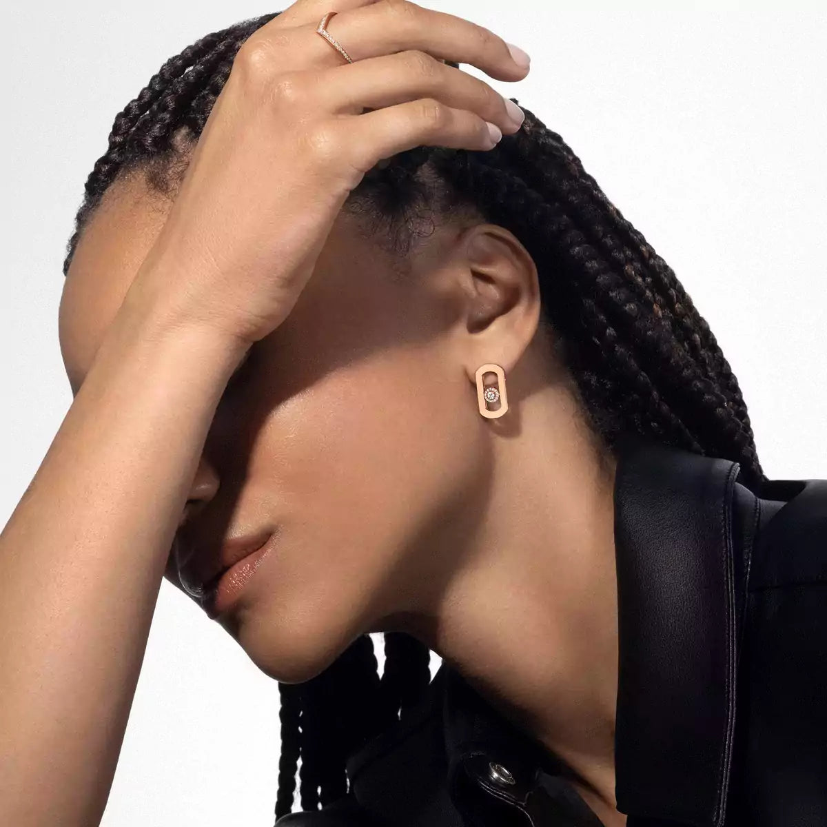 [Mystic]So Move Diamond Earrings in Yellow Gold