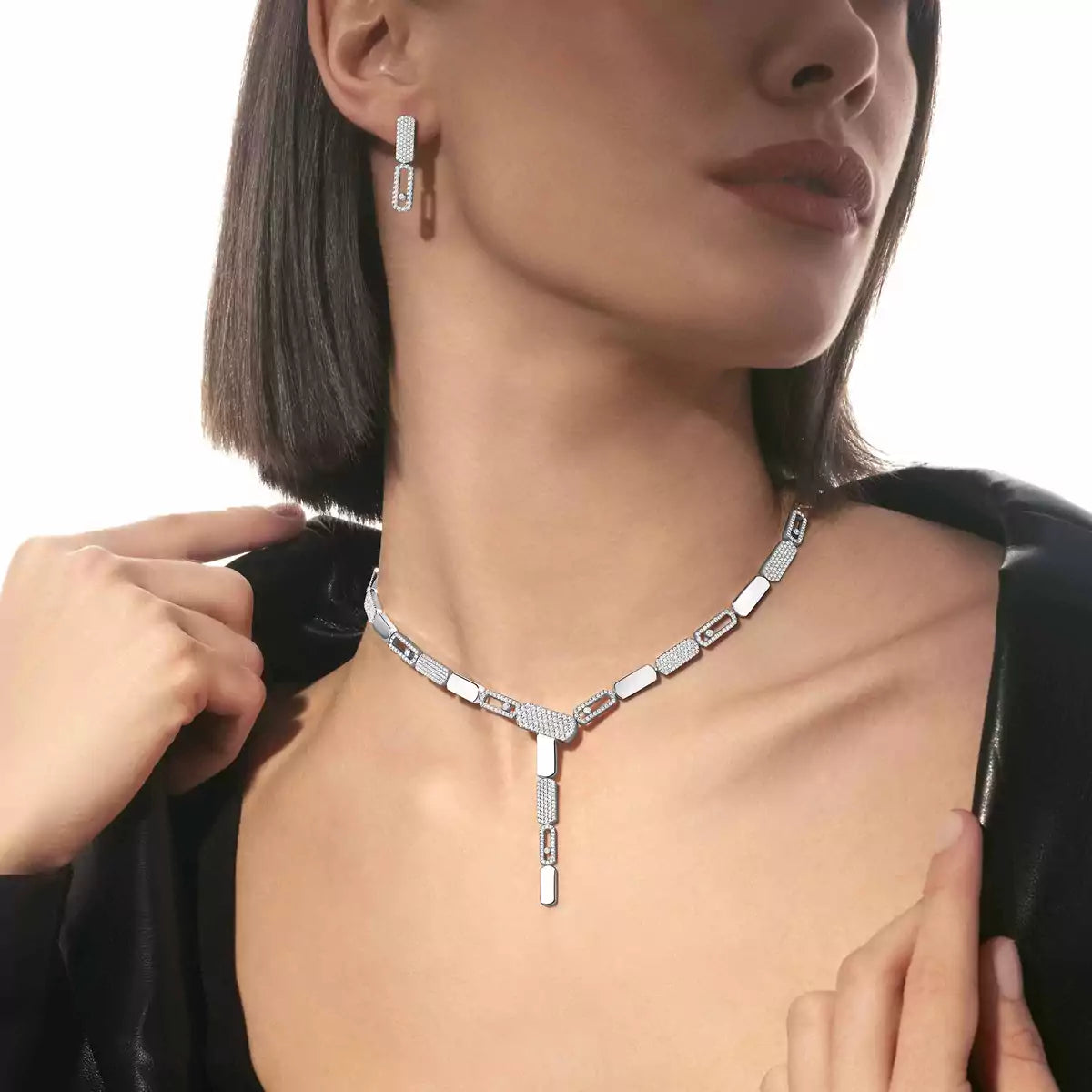 [Mystic]Imperial Move SM Diamond Earrings