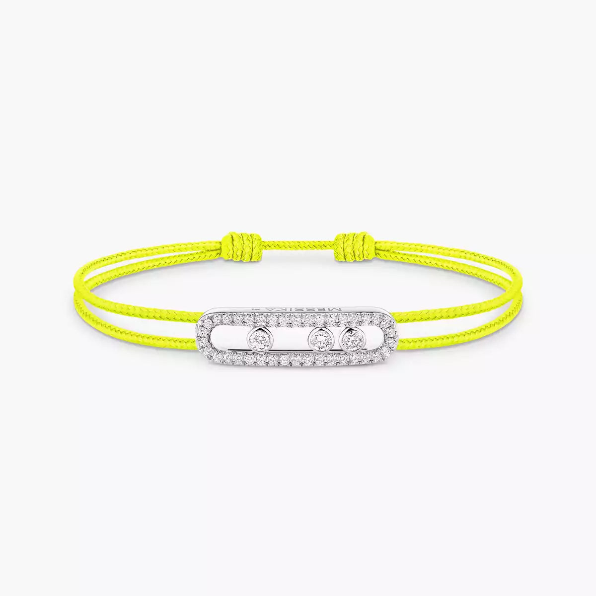 [Mystic]Messika Care(s) pink cord pavé bracelet
