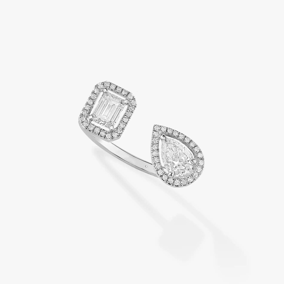 [Mystic]MY TWIN TOI & MOI SILVER DIAMOND RING