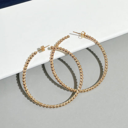 [Mystic ]  SMOOTH BEAD STUD EARRINGS