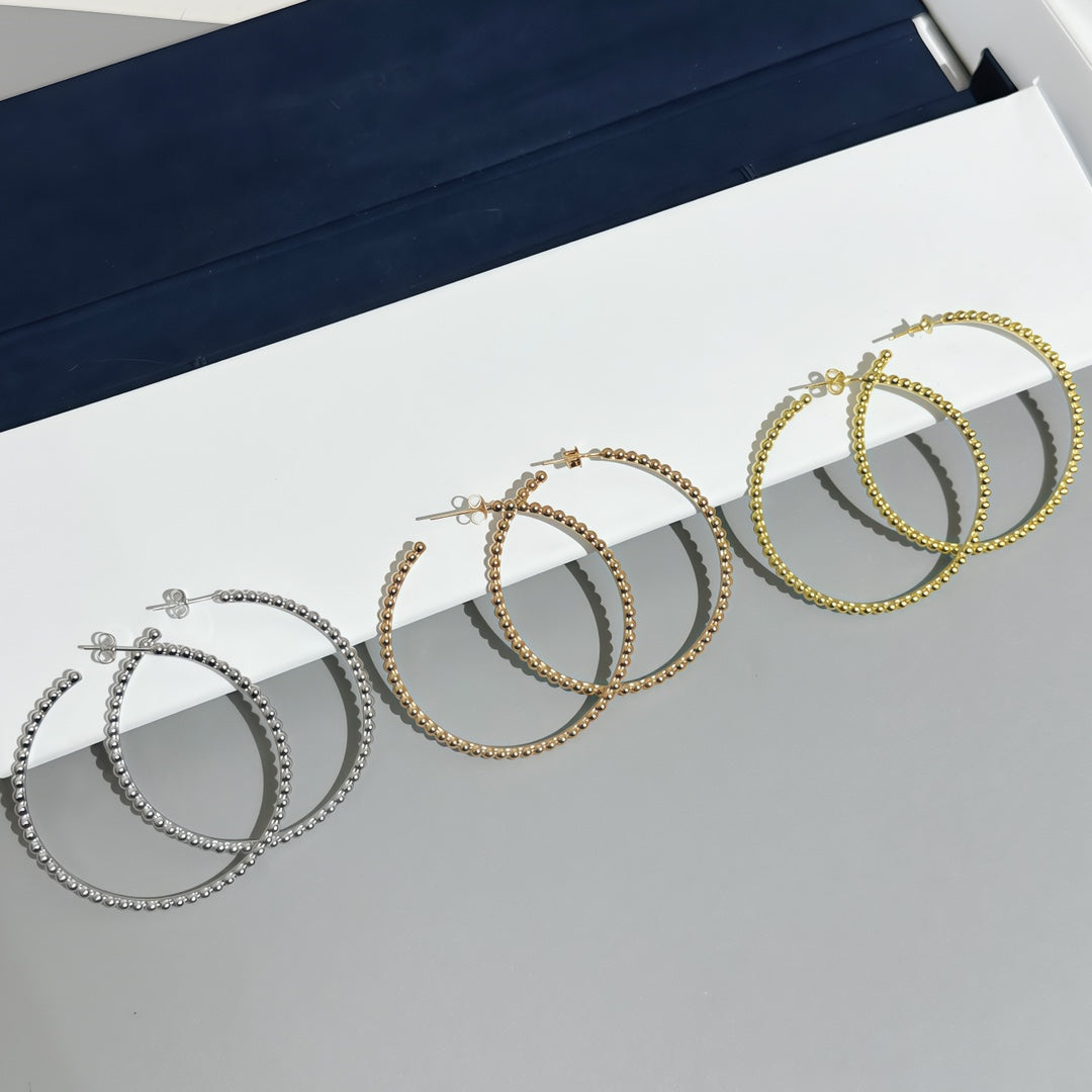 [Mystic ]  SMOOTH BEAD STUD EARRINGS
